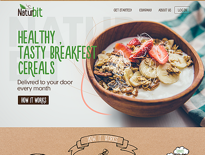 web design design food healthy illistration landing page design nature web webdesign