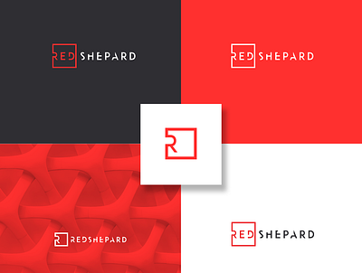 Redshepard brand branding business card design financial financial logo icon illistration logo logos modern logo r logo red tech technology logo vector