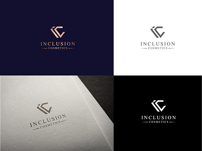 Inclusion cosmetics beautiful beauty beauty logo brand branding business cosmetic cosmetic logo design diamond diamond logo illistration inclusion logo logo design logos luxury design luxury logo vector