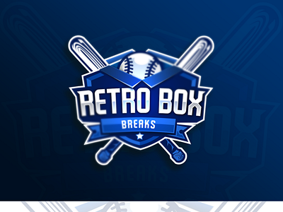 retro box ball baseball box brand design illistration logo logos sport sports sports logo vector