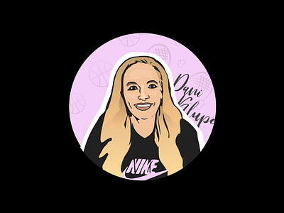 Tennis blogger illustration avatar blog illustration instagram instagramava logo pinkillustration tennis tennisblog tennisillustration vector womanavatar womanillustration