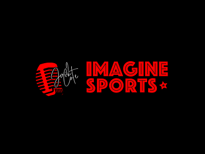 Sports podcast logotype