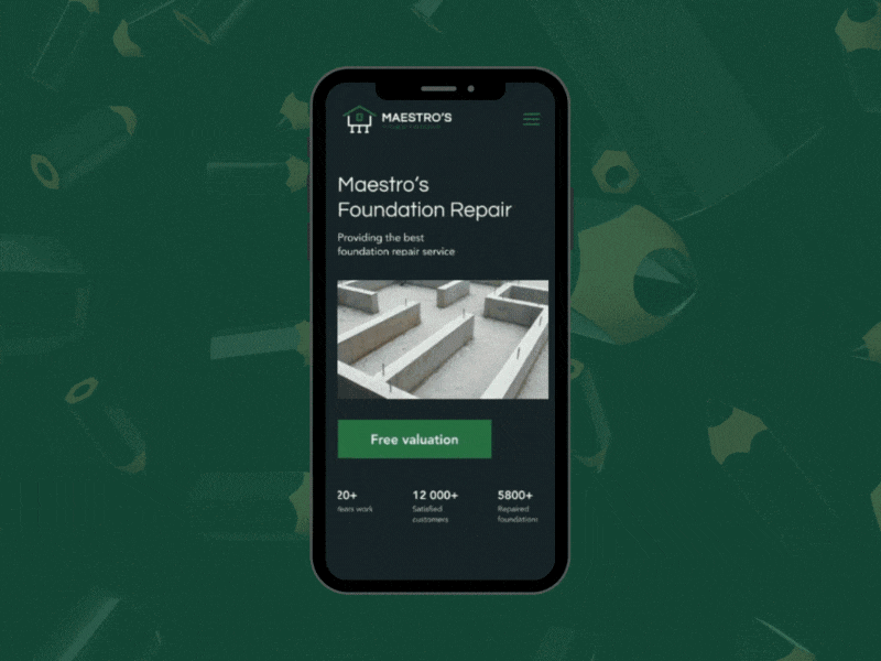 Maestro's foundation repair mobile design