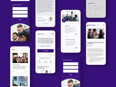 Brian Precious consulting mobile version website consulting consulting site marketing marketing site mobive version mono site purple purple site ui ux ux mobile ux ui velvet site webdesign website