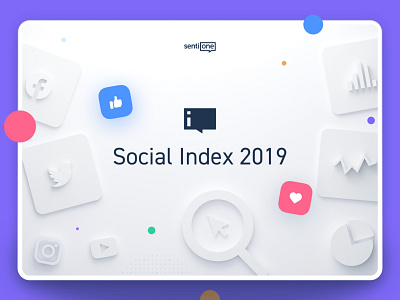 Social Index 2019 by SentiOne 3d blender brand category form indesign landing marketing neumorphic neumorphism page pdf ranking ranks report skeumorphism ui ux web wordpress