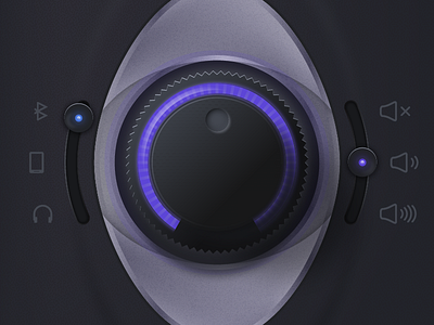 Volume Booster app application dark interface sound switcher tbt throwback thursday ui violet volume