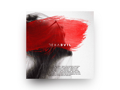Teka - Evil (Short Film) album art artwork cd cover film movie music poster red typography youtube
