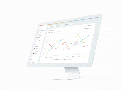 Dashboard analytics animation chart data gif graph graphs motion stats tv ui ux