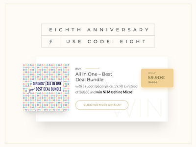 Banner - 8th Anniversary by Damian Dmowski on Dribbble