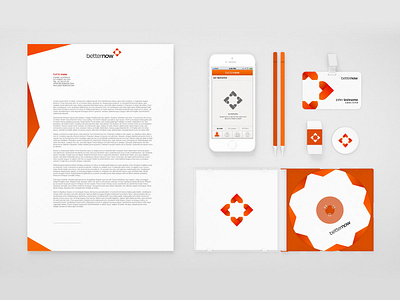 better now brand branding design identity logo logotype mockup orange vector