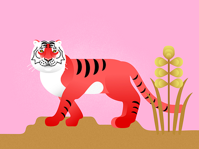 Card Tiger affinity card design illustration