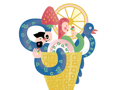 Ice cream illustration ice cream illustration sweet