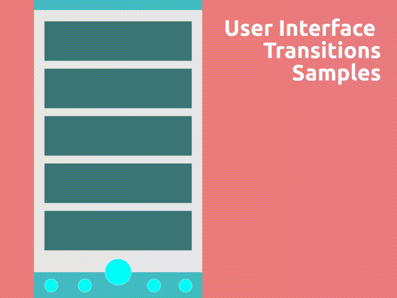UI Transitions 2d animation ui vector