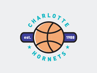 charlotte hornets - hardwood classics by s. hardican on Dribbble