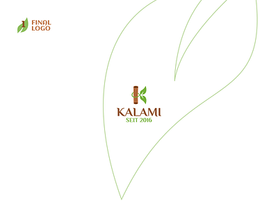 Kalami brand design brand identity branding clean corporate design design flat food green healthy icon illustration logo minimal peaceful vegan vegan food vegetarian vienna