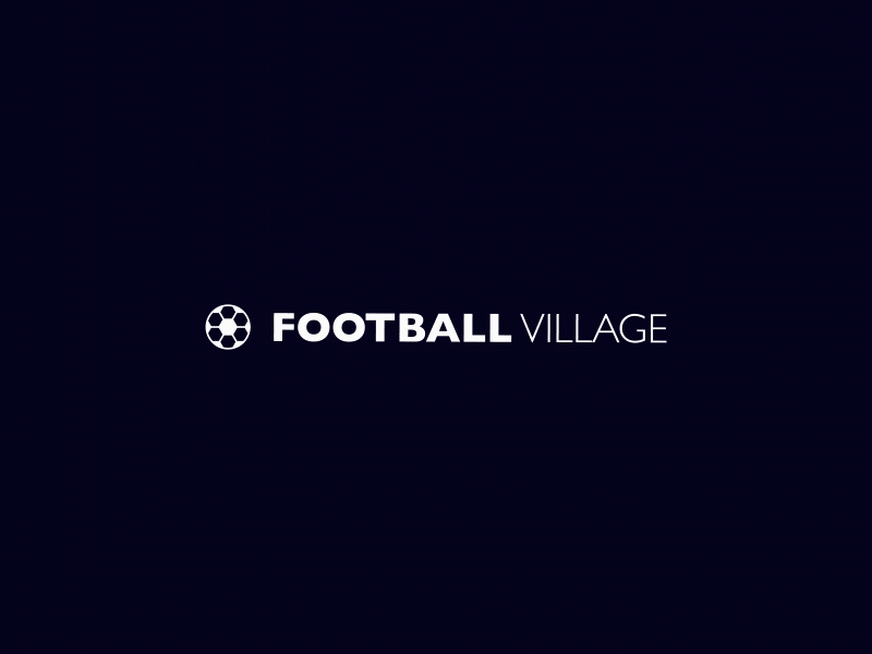 Football Village Logo Custom Animation Glitch Effect