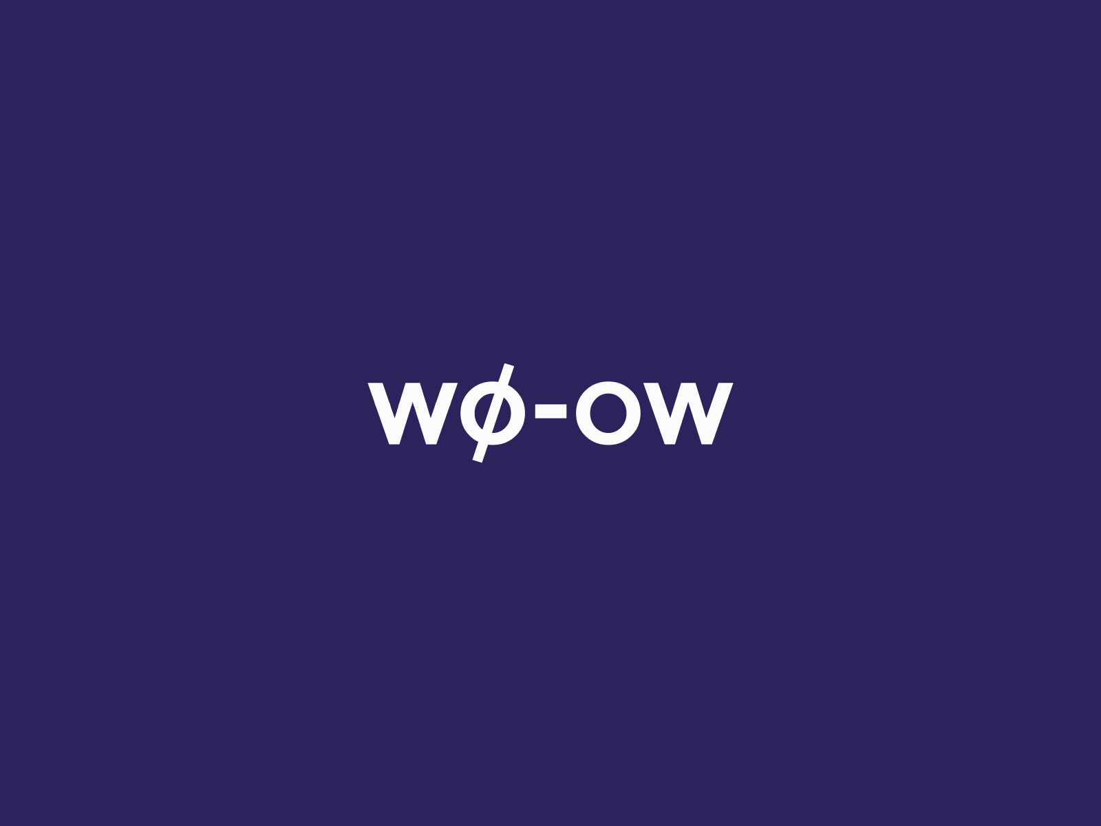 WOOW Logo Glitch Effect