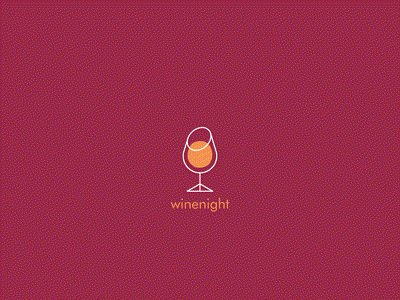 Wine Night Custom Logo animation Design animation animation action animation design custom animation custom lettering design illustration lettering logo logo logo animation