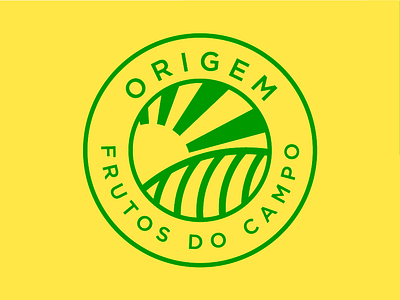 ORIGEM - Frutos do Campo farm logo fields fruits graphic design logo origins vector