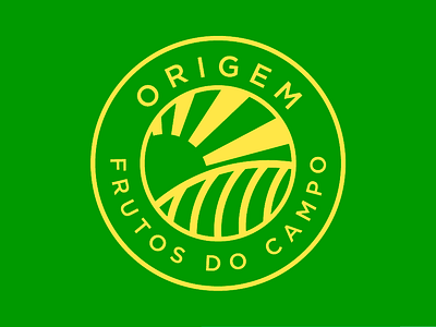 ORIGEM - Frutos do Campo branding farm logo fields fruits graphic design logo origins vector