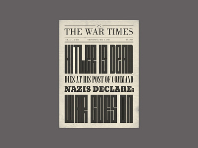 The War Times Typeface