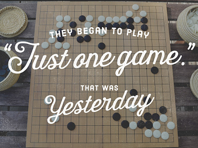 Go Game saying chinese saying dustin lee go board game harman font stock photo typography