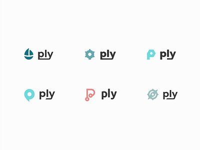 Ply logo collection logo minimal