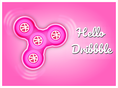 Hello Dribbble design graphic