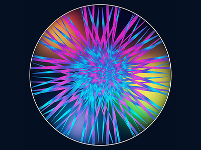 Cosmic Particle Explosion colors creativity design illustration playing