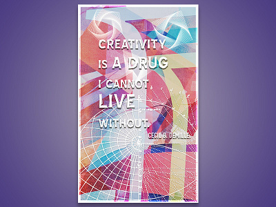 Creativity colors fun photoshop poster