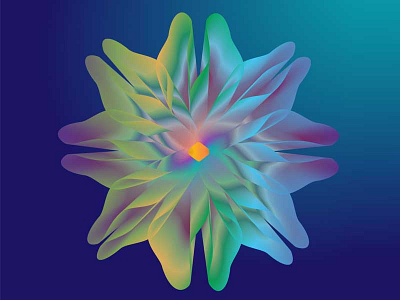 Abstract Flower abstract colors cosmos creativity fun illustrator photoshop space start