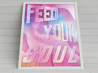 Feed Your Soul background colors design fun illustration invites play