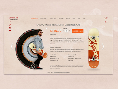 Longboard Site Concept colors concept design fun play product ui ux website