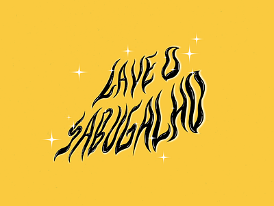 LAVE O SABUGALHO - Typography