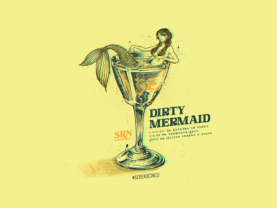 Dirty Mearmaid design illustration typography vintage design