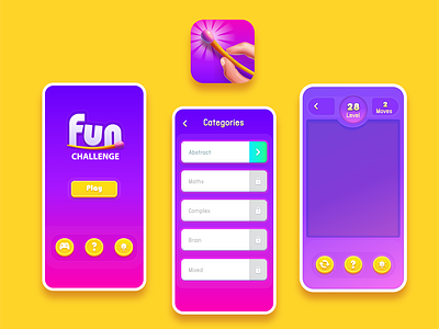 Puzzle Game asset mobile design mobile game puzzle game ui ux