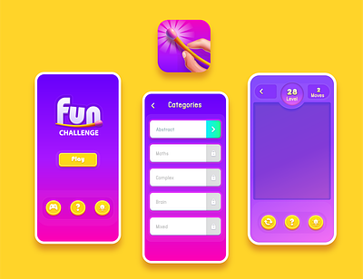 Puzzle Game asset mobile design mobile game puzzle game ui ux