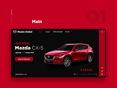 Mazda Global UX/UI branding case study design graphic design research ui ux web design