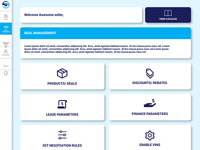 Robo Negotiator Web App Dashboard Design