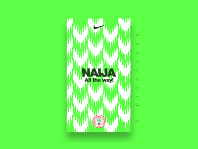 Nigeria Super Eagles Wallpaper (Green) identity illustrator logo typography vector wallpaper wallpaper design