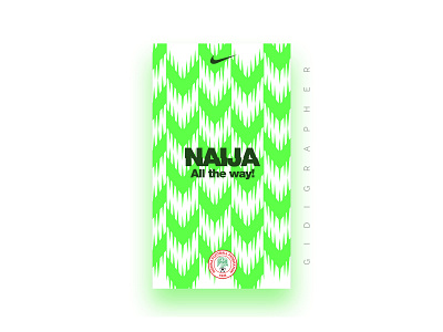 Nigeria Super Eagles Wallpaper (White) branding design identity illustration typography vector wallpaper design