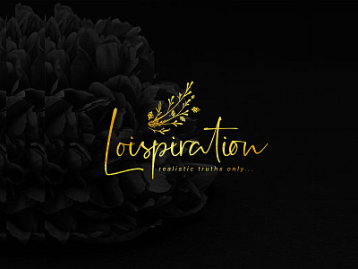 Logo for Loispiration design identity logo typography vector