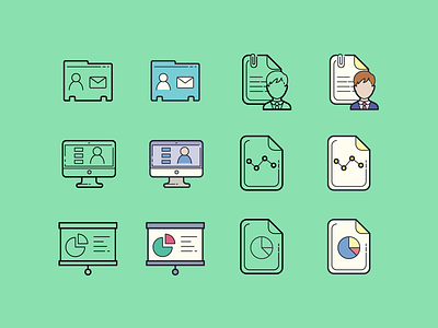 Hand drawn icons: Business business design digital art graphic design icon icons icons8 ui ux vector
