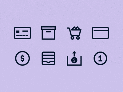 Animated ecommerce icons ecommerce ux motion animations ui digital art vector icons8 graphic design design icons