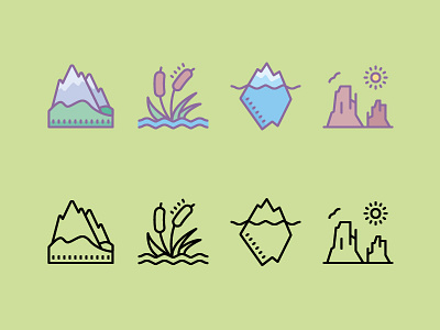 Cute icons: Nature