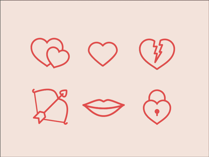Valentine's day animations animations design digital art free graphic design icons icons8 motion ui vector