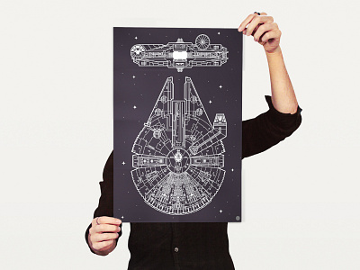 Millennium Falcon Poster