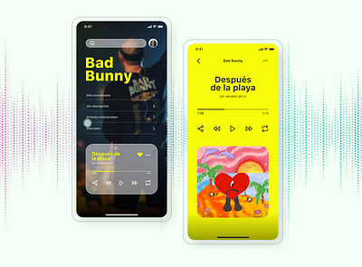 UI Music Player app design graphic design ui ux