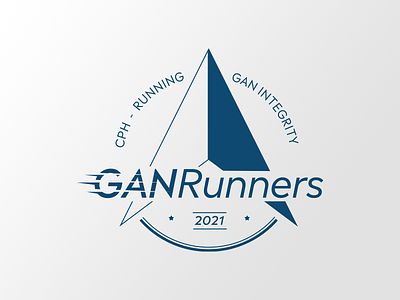 GANRunners badge badge design graphic design illustration