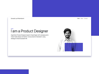 Portfolio cover color design web design